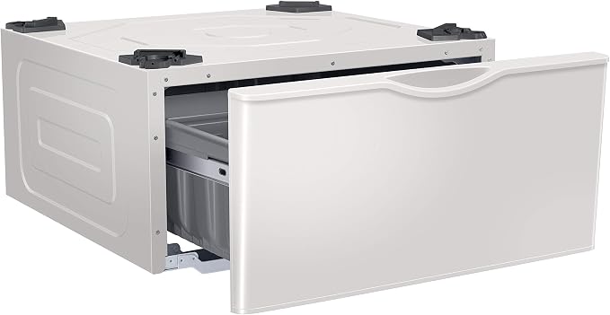 SAMSUNG 27-Inch Washer Dryer Pedestal Stand w/ Pull Out Laundry Storage Drawer - Image 7