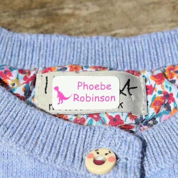 Stick 'n Wash No-Iron Self Adhesive Name Labels to go in Clothing or on Property by LabelWeavers