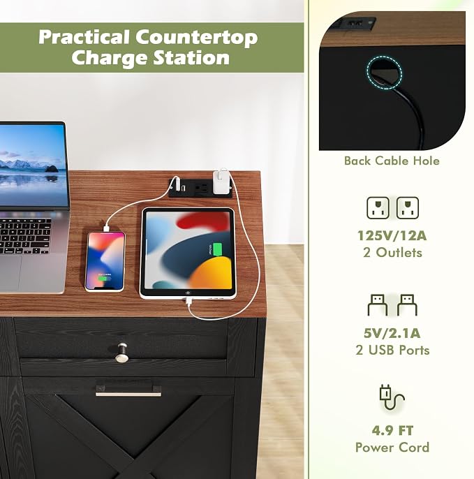 LOKO Tilt Out Trash Can Cabinet, Kitchen Island - Image 7