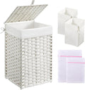 Greenstell Laundry Hamper with Lid, 60L Clothes Hamper with 2 Removable Liner by Greenstell