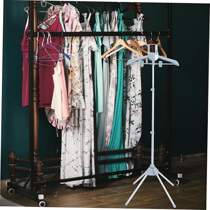 Clothes Drying Rack Garment Steamer Stand Hanger - Image 4