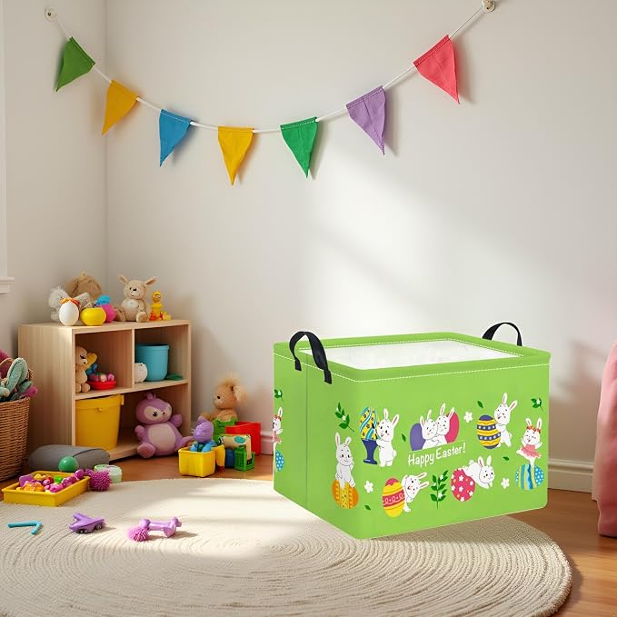 Rectangular Easter Basket Easter Gift Basket - Image 3