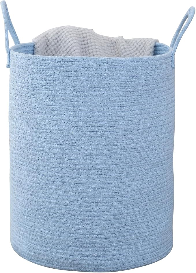 Woven Basket Nursery Laundry Hamper by Unknown