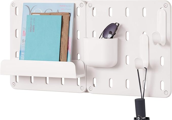 iDesign Cade BPA-Free Plastic Modular Hanging Pegboard Organizer Storage Bin - Image 4