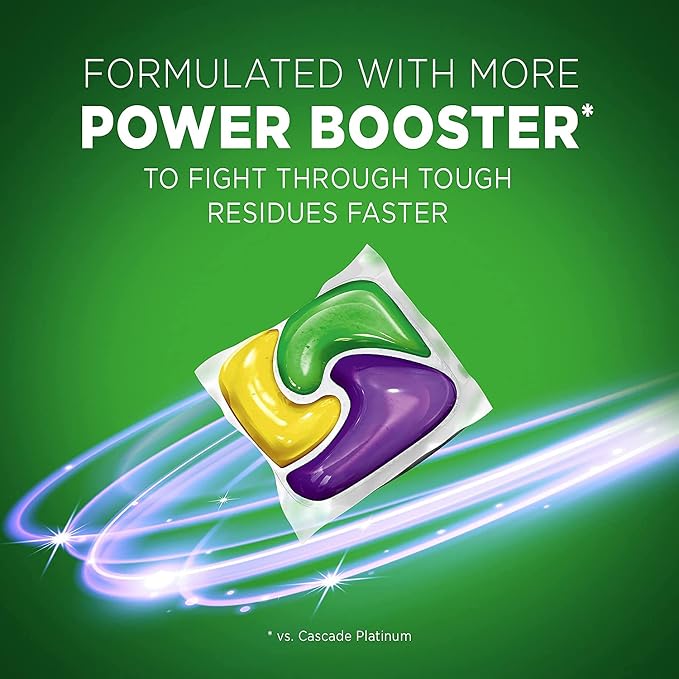 Cascade Platinum Power Boost Dishwasher Pods, Dishwasher Detergent, Dishwasher - Image 4