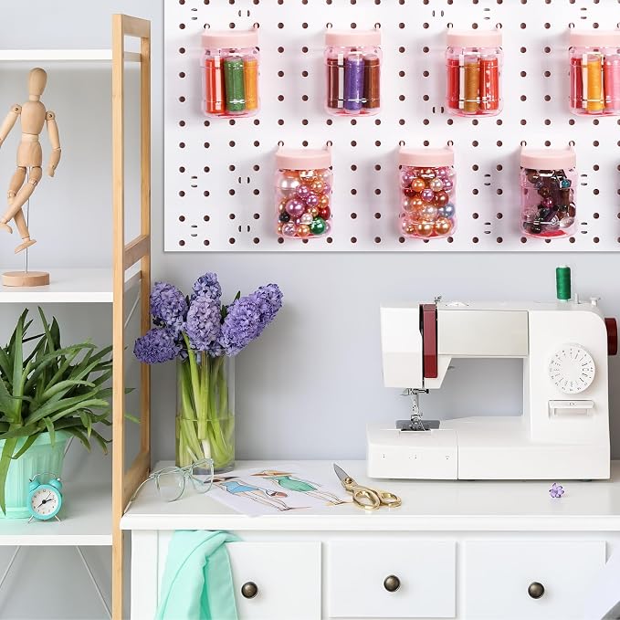 Unittype 20 Set Pegboard Organizer Accessories Peg Boards Jars - Image 6