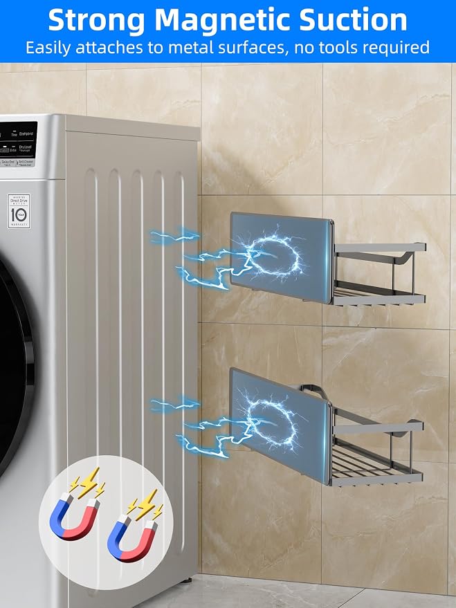 Multifunctional Magnetic Shelf for Washing Machine, Refrigerator, and Any Metal - Image 5