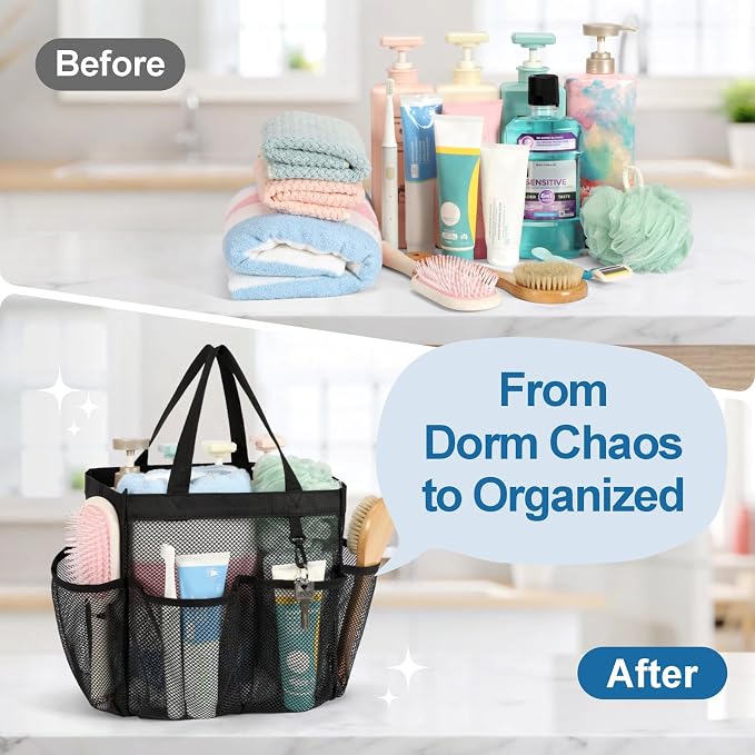 F-color Mesh Shower Caddy Portable - Image 7