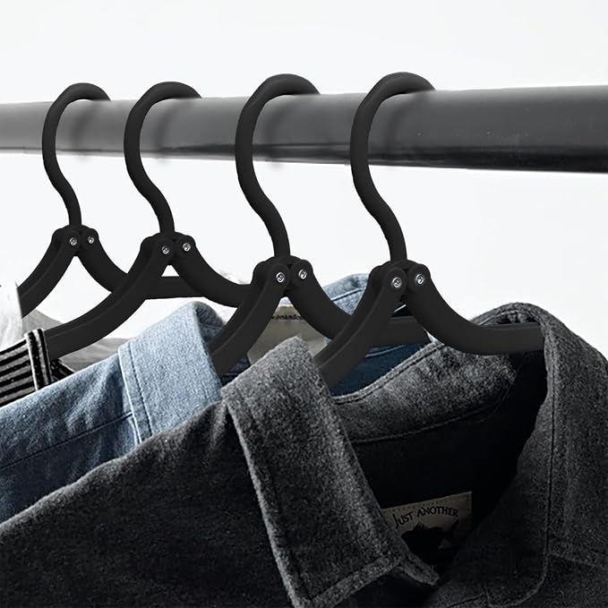 6PCS Portable Folding Clothes Hangers Clothes Drying Rack - Image 6
