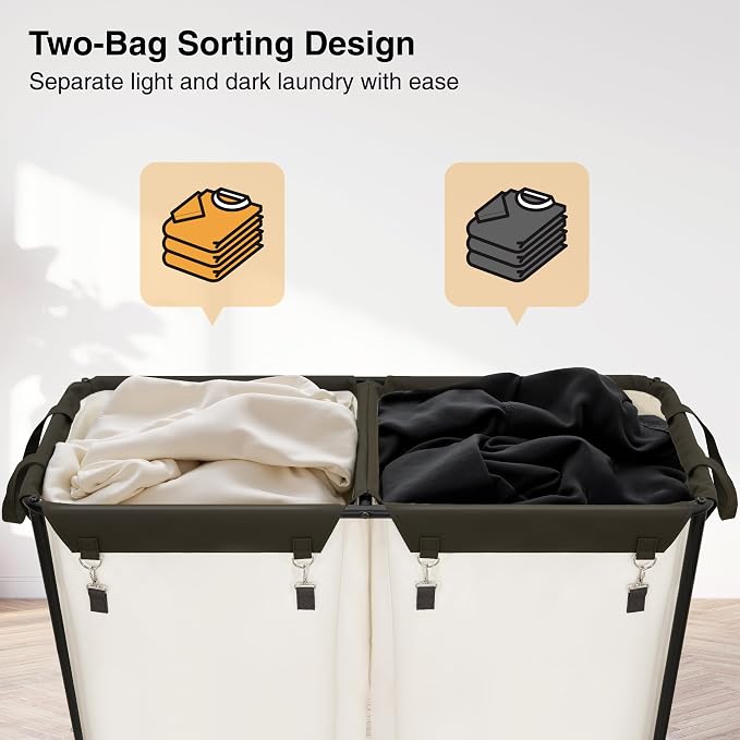STO STO 280L Rolling Industrial Laundry Hamper - Image 4