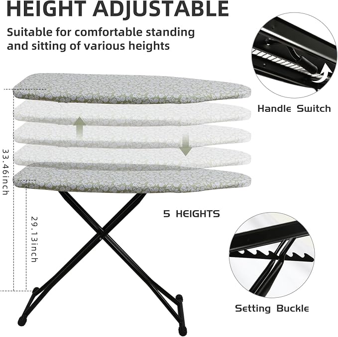 Ironing Board Adjustable Height Folding Ironing Board - Image 4