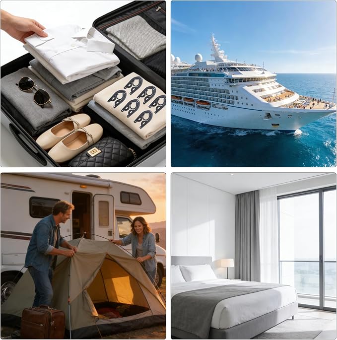 10Pcs Travel Hangers for Cruise Foldable Hangers - Image 7