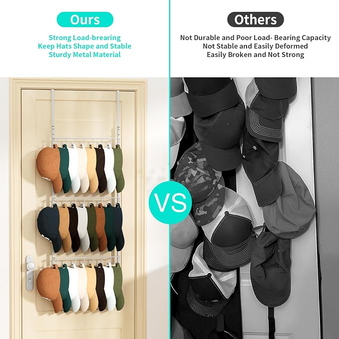HapiRm Over Door Hat Rack - Image 4