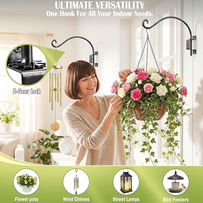 Qiang Ni Plant Hanger Outdoor: 22 Inch Bird Feeder Bracket - Image 9