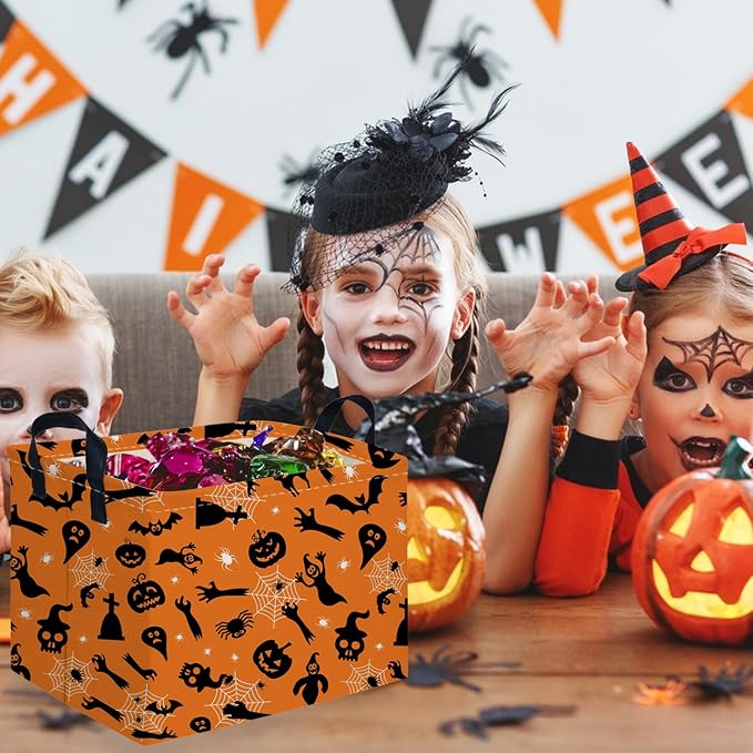Rectangular Halloween Basket, Trick or Treat Basket - Image 2