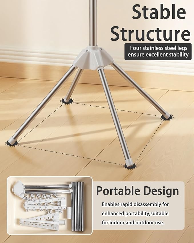 Foldable Clothes Drying Rack - Image 6