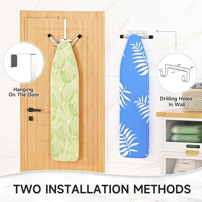 Ironing Board Holder Wall Mount/Over The Door Ironing Board Hanger, Laundry - Image 3