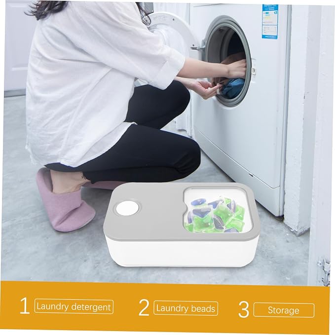 DOITOOL Laundry Detergent Holder Sliding Lid Stylish Container - Image 8