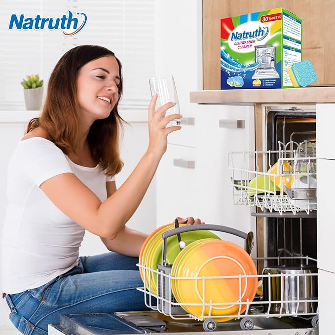 NATRUTH 30 Pack Dishwasher Cleaner Tablets Individually Wrapped, Deep Cleaning - Image 7