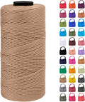 Braided Macrame Cord 1.5mm x 218yards Polypropylene Rope Polyester Rope Yarn by LEREATI