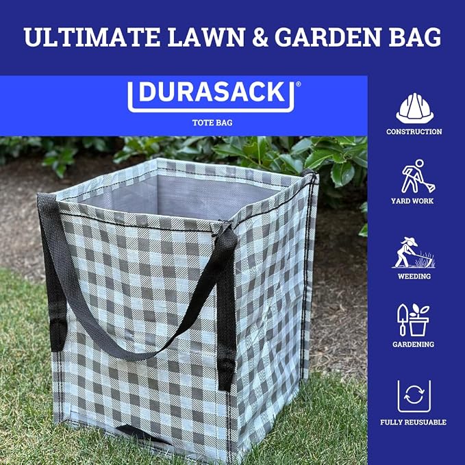 DURASACK Heavy Duty Storage Tote Bag 22-Gallon Rugged Woven Polypropylene - Image 6