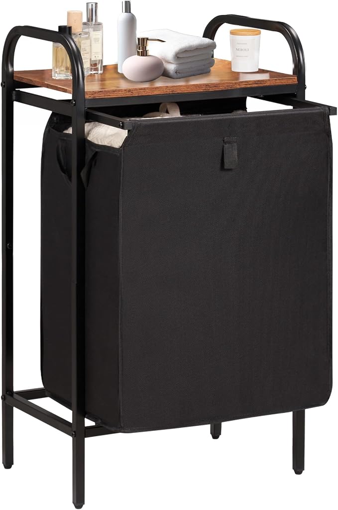 Laundry Hamper with Removable Bags & Built-In Shelf by Azaeahom