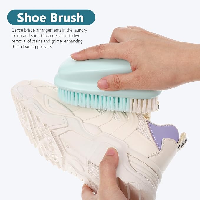Baluue Multipurpose Shoe Brush and Laundry Scrubber Set, Household Stain - Image 4