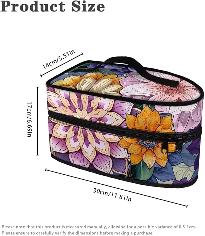Floral Iron Portable Storage Bag Fits - Image 6