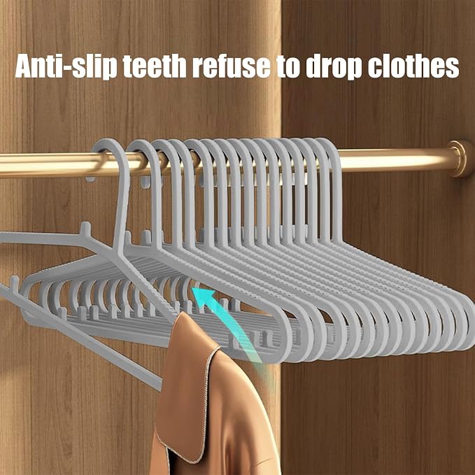 Velvet Hangers 10 Pack Non Slip Shoulders Strong Space Saving Household Clothes - Image 4
