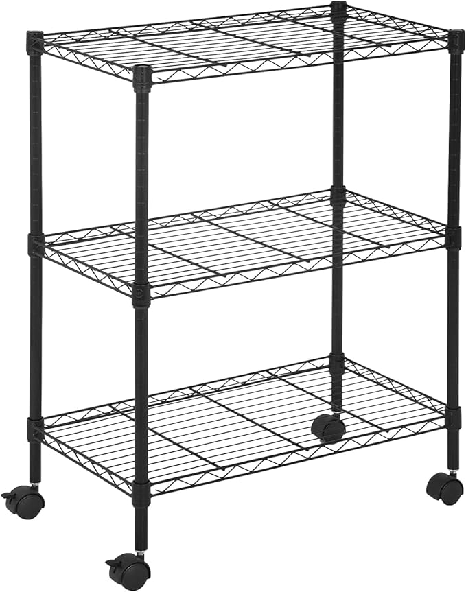 3-Tier Metal Wire Shelving Unit by Meet+perfect