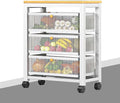 Small Sideboard Storage Trolley Larder Cupboard Tall Storage Cabinet by Unknown