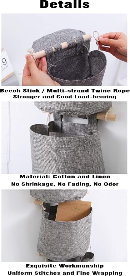AARAINBOW 1 Pack Mini Cotton Linen Fabric Closet Detachable Foldable Washable - Image 5
