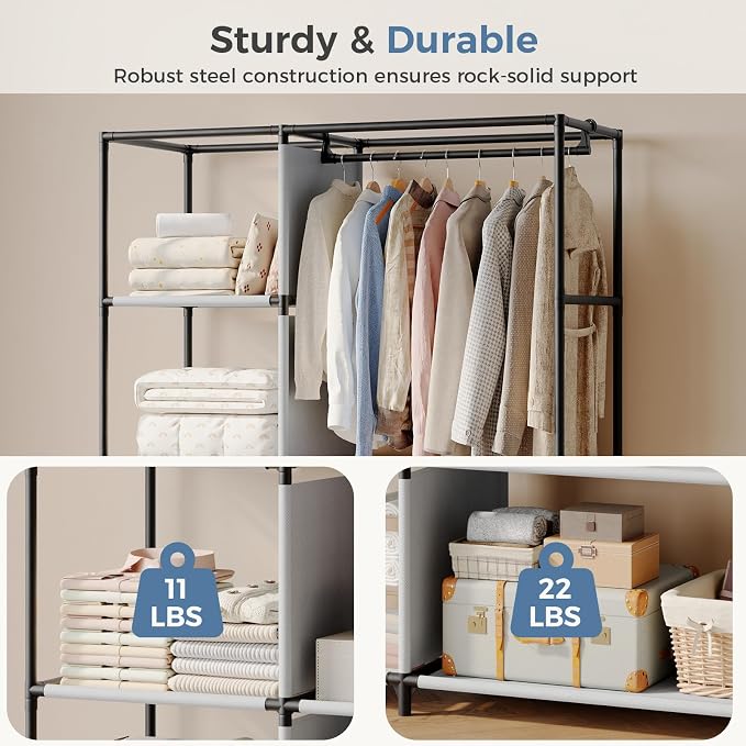 NEWBULIG Portable Fabric Clothes Rack - Image 3