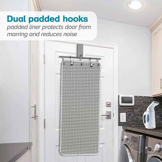 Polder Over-the-Door Steaming Station, Clothes Steamer Station, 100% Cotton - Image 2
