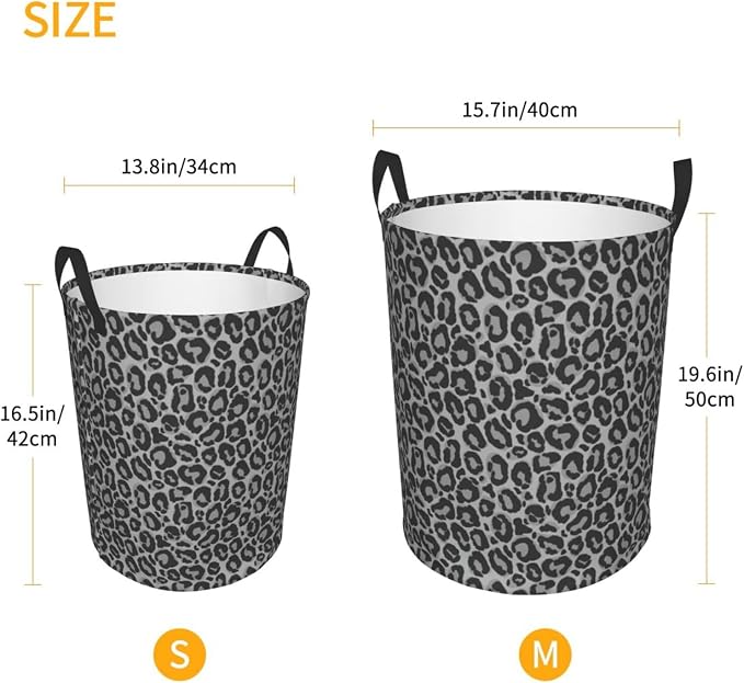 Leopard Cheetah Print Laundry Hamper Bag - Image 4