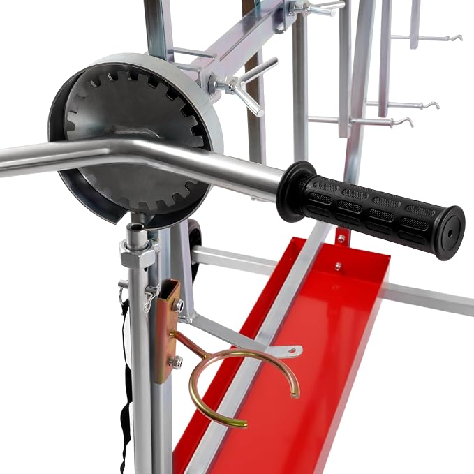 Auto Body Paint Rack, 6-Tier 360-Degree Rotating Tree-Style Stand - Image 8