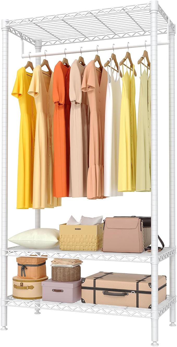 Portable Clothes Rack, Heavy Duty Closet Organizer by GarveeHome