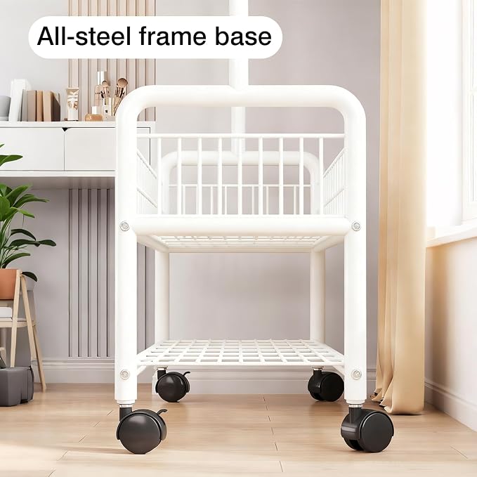 Clothes Rack with Storage Shelves, Heavy - Image 5