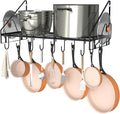 28 Inch Pot Rack Wall Mounted, Pots and Pans Organizer by VyGrow