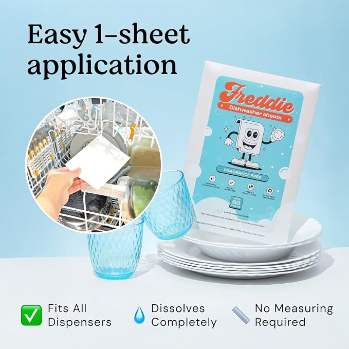 Freddie Dishwasher Sheets Fragrance Free - Image 2