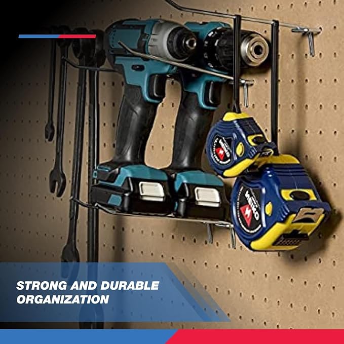 Neiko 53102A 6” Pegboard Hook Organizer Kit, 50 Pack, Hanging Hooks Set - Image 5