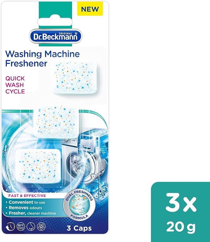 Dr. Beckmann Washing Machine Freshener Tabs | Quick in-between cleaning | 3 Tabs - Image 2