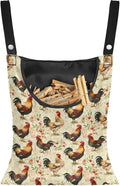 Rooster Chicken Clothespin Bag Clip Large Capacity Storage Bag Machine Washable by Psesaysky