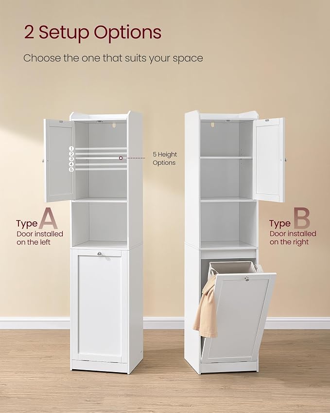 VASAGLE Tall Storage Cabinet, Storage Unit - Image 3