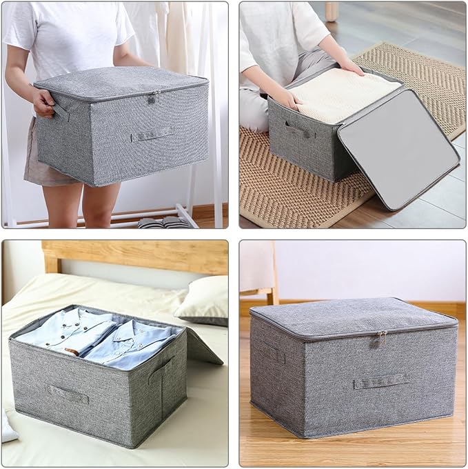 Homoyoyo Large Foldable Fabric Clothes Storage Box - Image 7