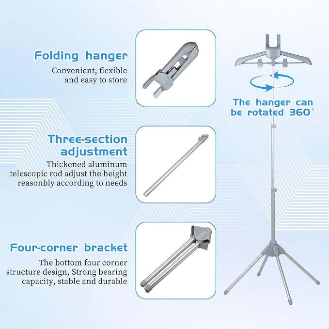 Adjustable Garment Steamer Rack - Image 5