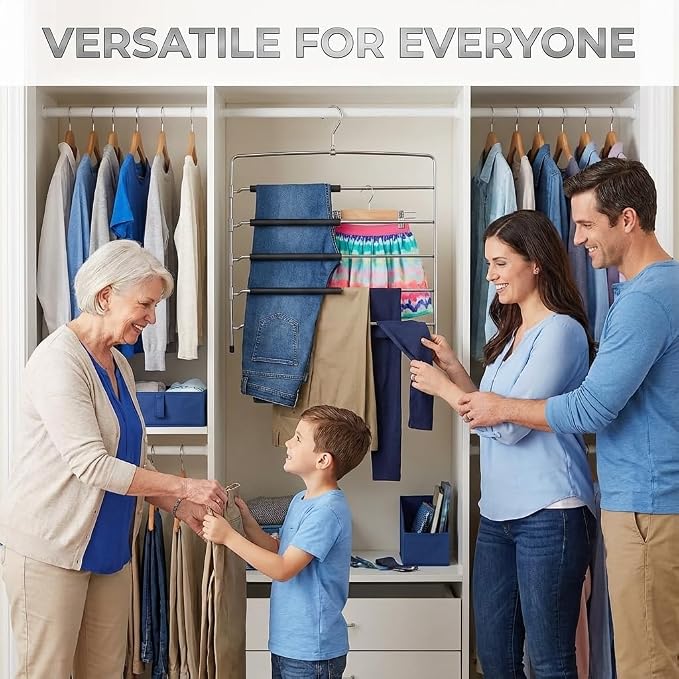 USTECH Multi-Tier Swing Arm Pants Hanger - Image 5