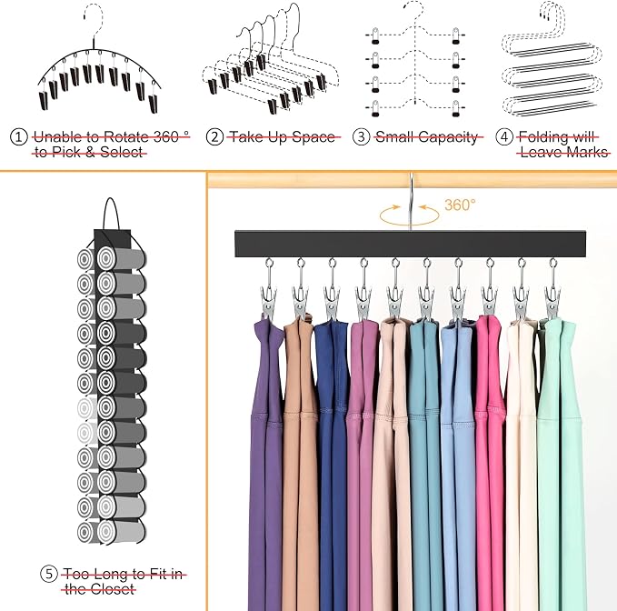 Legging Organizer for Closet, Pants Hangers - Image 3
