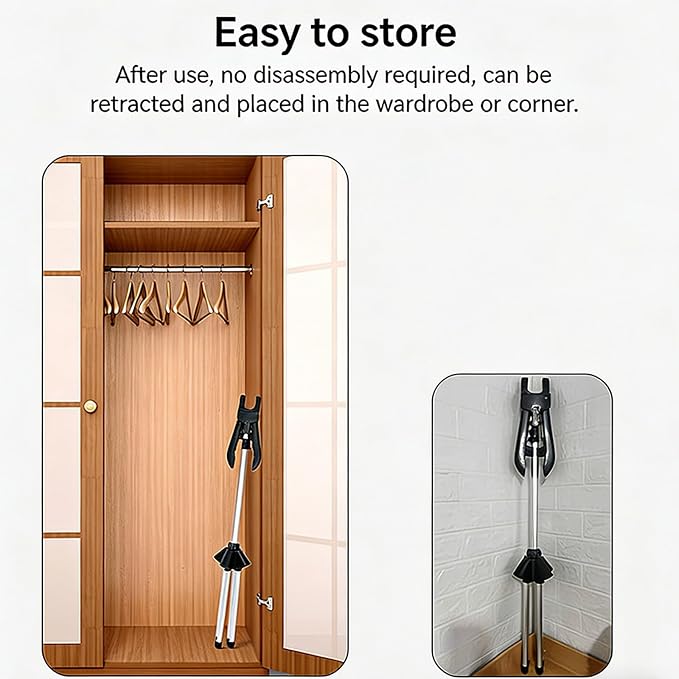 Clothes Steamer Hanger Stand for Steaming, Handheld Garment Rack Garment - Image 3