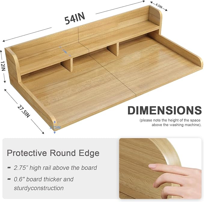 Washer Dryer Countertop, 2-Tier Laundry Countertop - Image 3